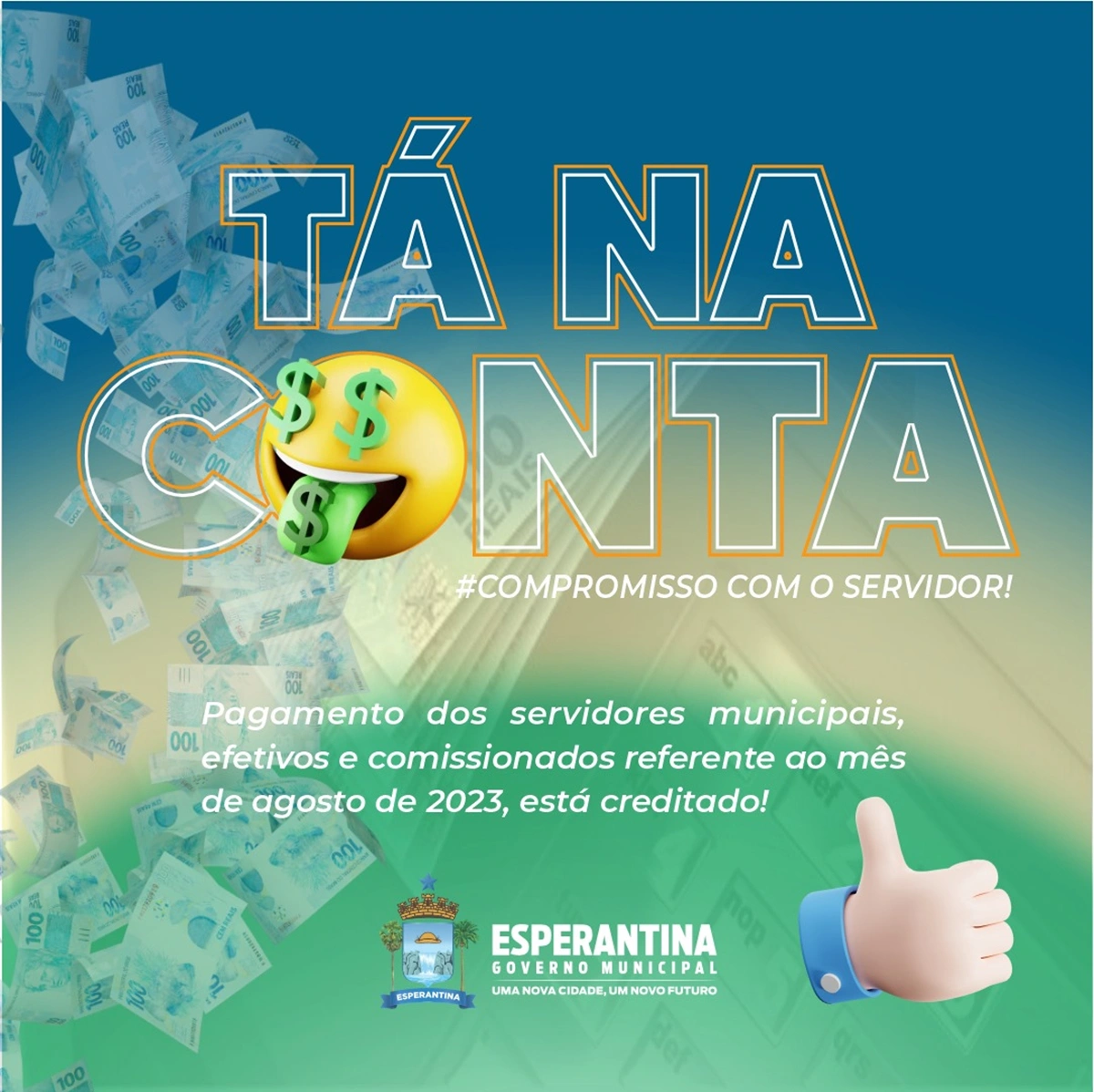 Prefeitura de Esperantina realiza pagamento dos servidores