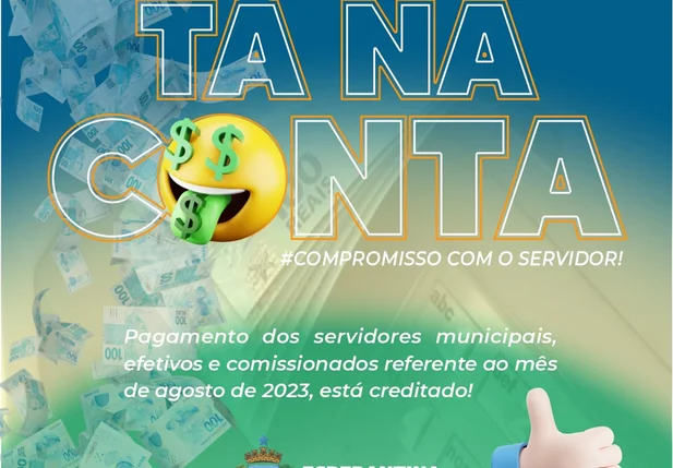Prefeitura de Esperantina realiza pagamento dos servidores