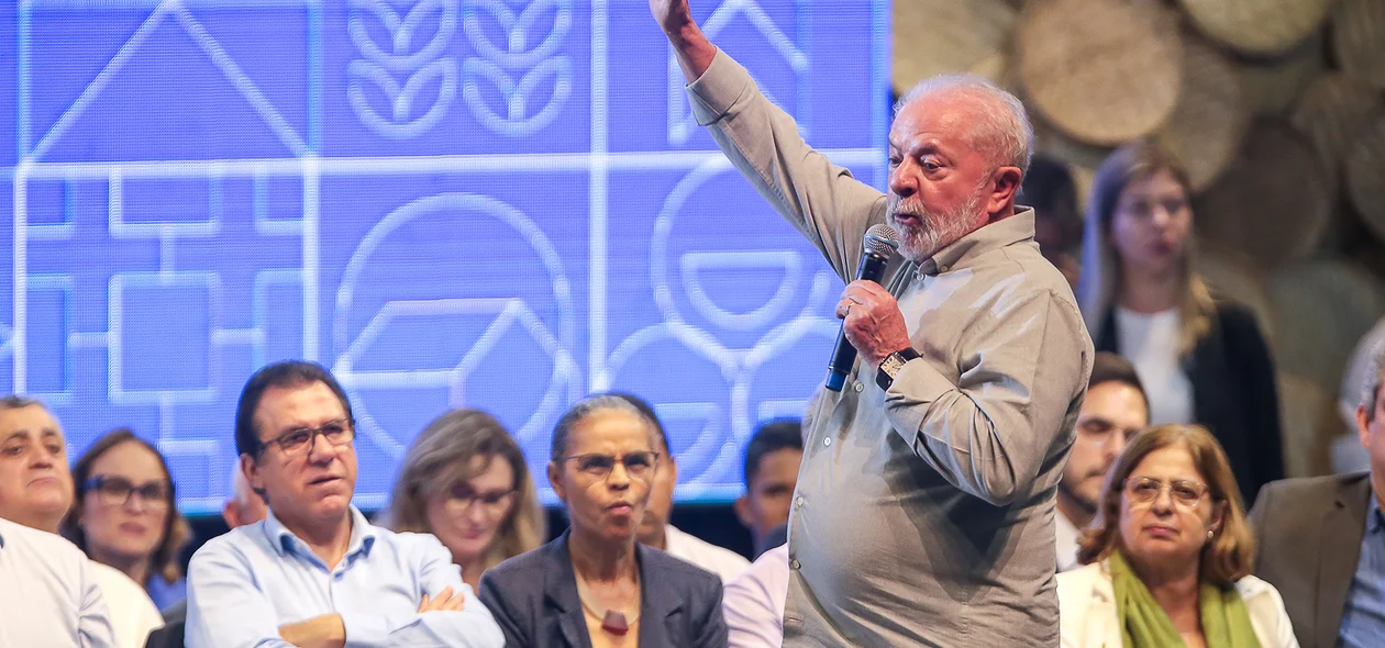 Presidente Lula em seu discurso