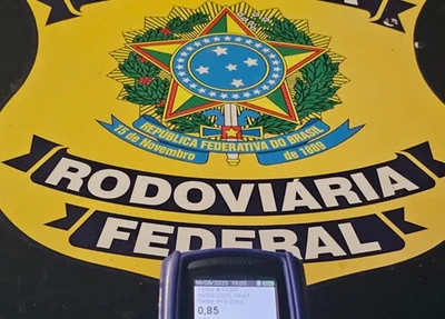 PRF dá voz de prisão a motorista que dirigia embriagado