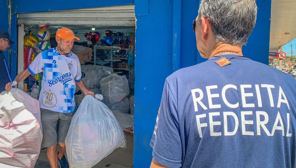 Receita Federal apreende produtos