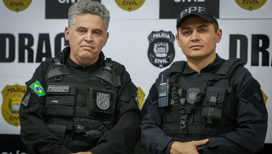 Diretor Reginaldo Moreira e Delegado Charles Pessoa
