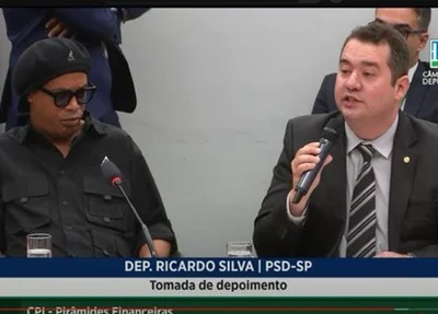 Ronaldinho depõe na CPI das Pirâmides Financeiras