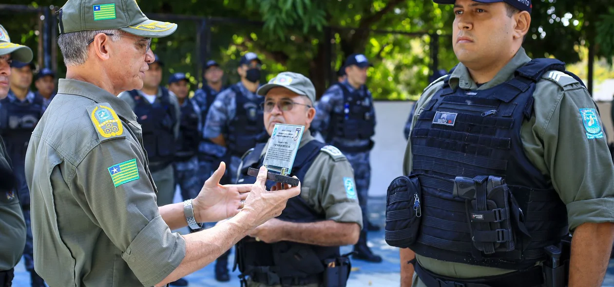 Sargento Brito, um dos homenageados na solenidade