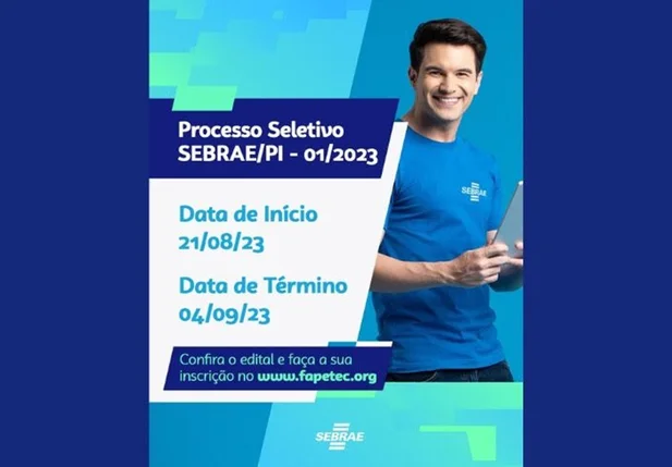Sebrae abre processo seletivo para o cargo de analista técnico no Piauí