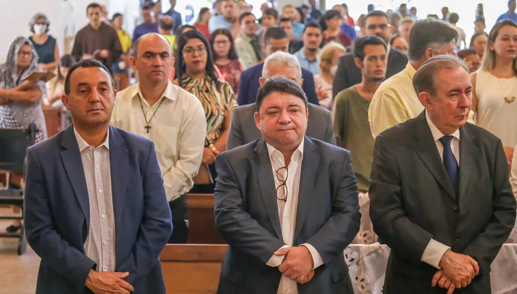 Secretários presentes na celebração dos 171 anos de Teresina