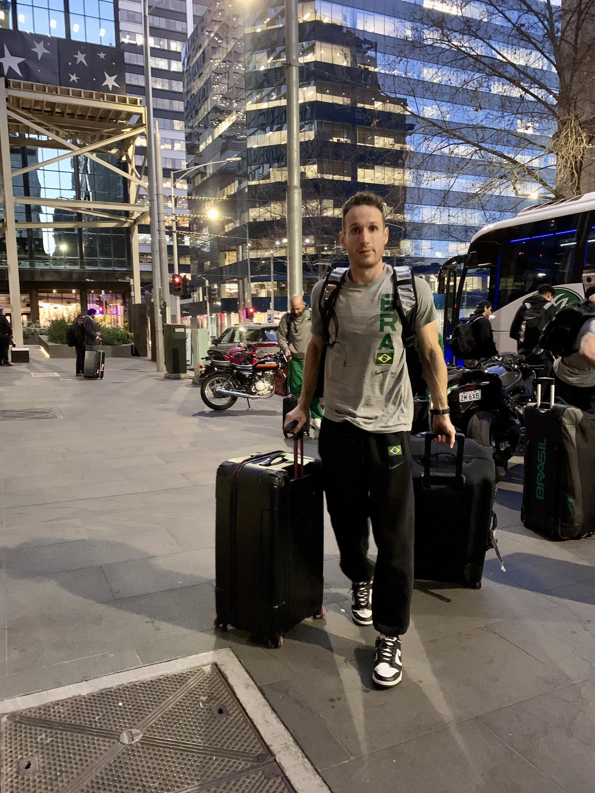 Seleção brasileira chegou a Melbourne