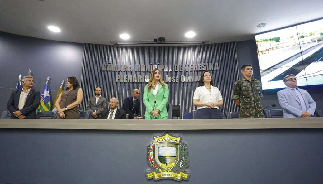 Sessão solene da Câmara Municipal de Teresina