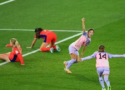 Shimizu marcou o segundo gol do Japão diante da Noruega
