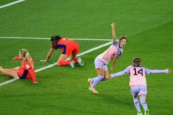 Shimizu marcou o segundo gol do Japão diante da Noruega