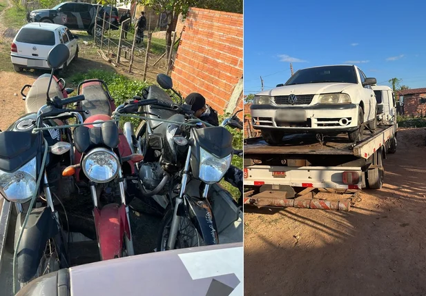 Veículos apreendidos na Invasão Lindalma Soares