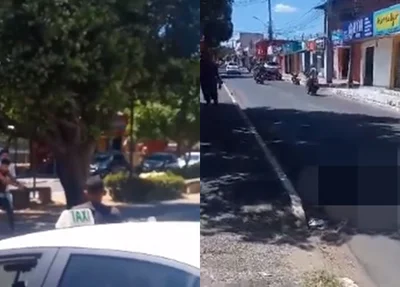 Vídeos registraram momento que jovem foi baleado no Promorar, bairro da zona sul de Teresina