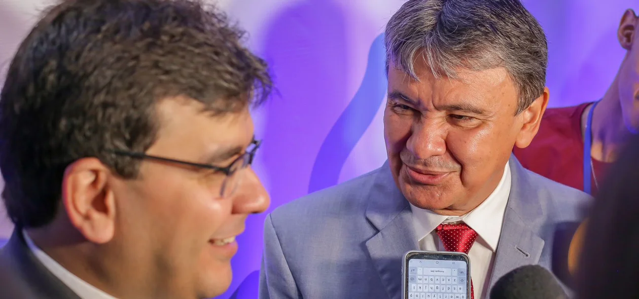 Wellington Dias e o governador Rafael Fonteles