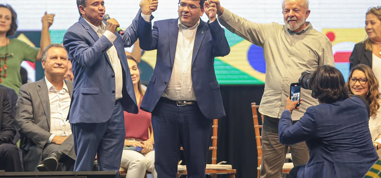 Wellington Dias, Rafael Fonteles e Lula fortalecem aliança durante evento em Teresina
