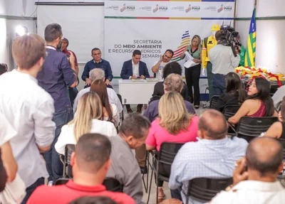Secretaria de Meio Ambiente e Recursos Hídricos (Semarh) apresenando os dados ambientais de 2023