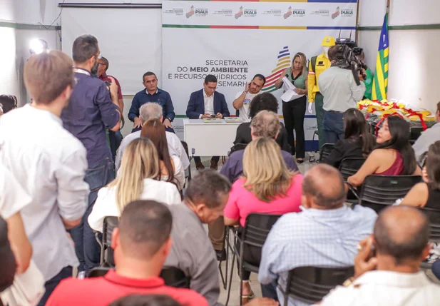 Secretaria de Meio Ambiente e Recursos Hídricos (Semarh) apresenando os dados ambientais de 2023