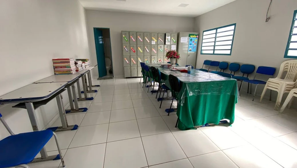 A escola municipal agora conta com um espaço amplo
