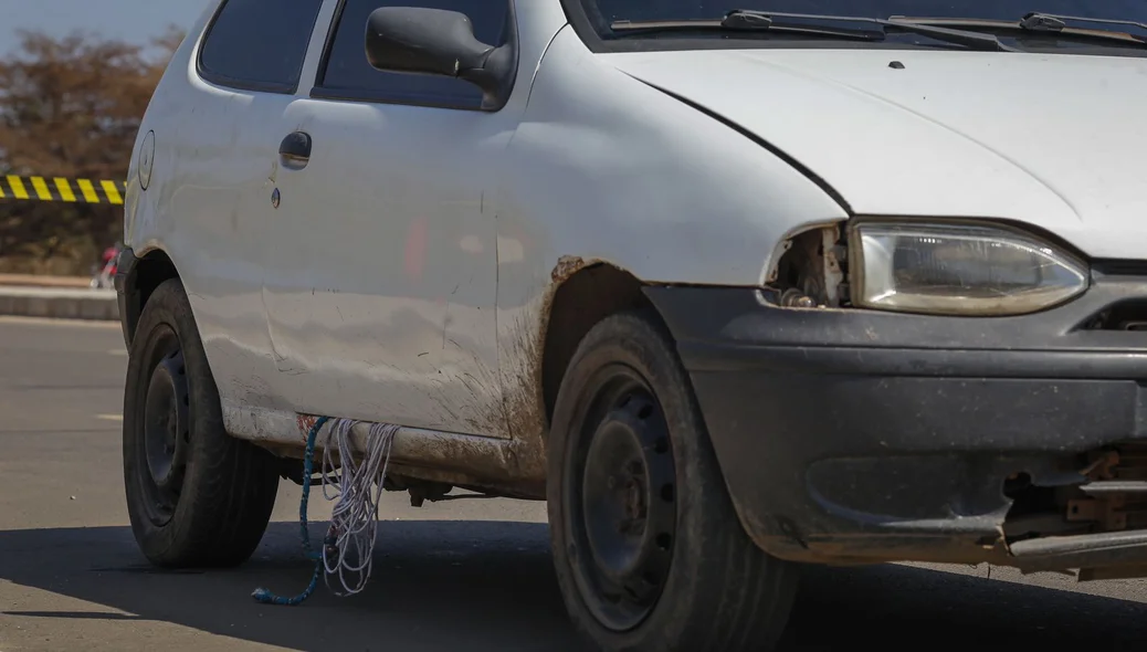 A PM verificou que a restrição de roubo do carro é datada em março de 2023