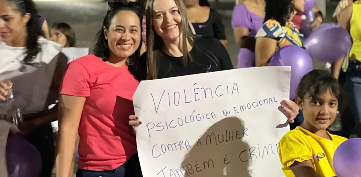 A população se manifestou sobre a violência contra a mulher