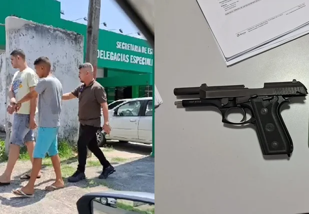 Acusados foram presos com arma da PRF