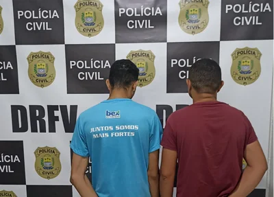 Acusados presos pelo Departamento de Roubo e Furto de Veículos