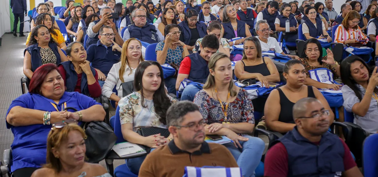 Agentes da saúde estiveram presentes na cerimônia