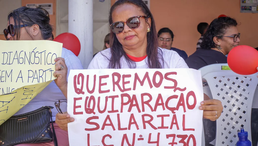 Agentes de saúde pedem equiparação salarial