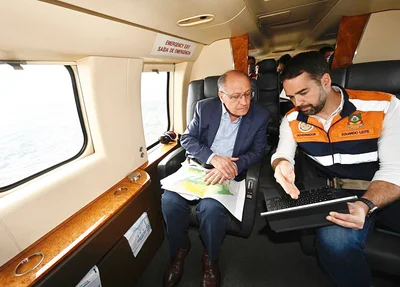 Alckmin visita áreas afetadas por ciclone no Rio Grande do Sul
