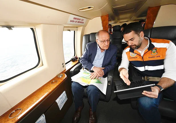 Alckmin visita áreas afetadas por ciclone no Rio Grande do Sul