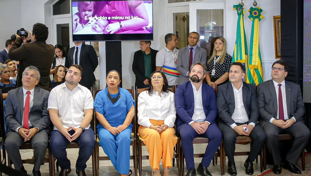 Autoridades presentes no evento