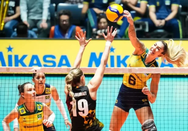 Brasil venceu Bélgica por 3 sets a 0