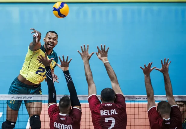 Brasil venceu o Catar por 3 sets a 1