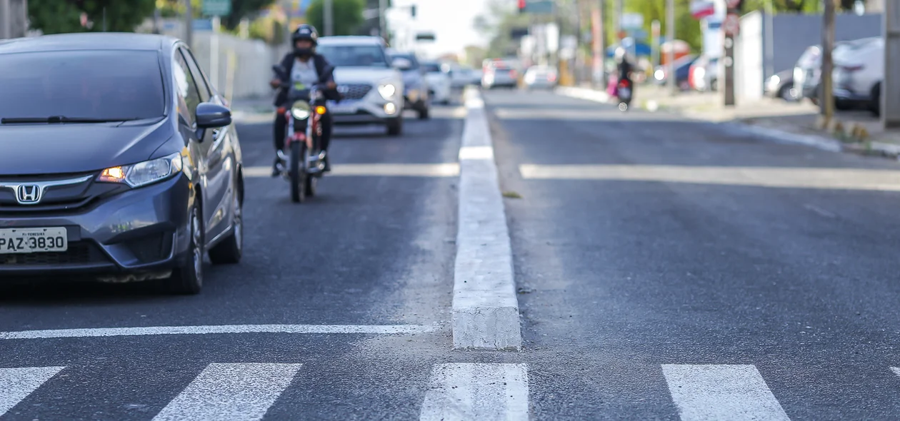 Canteiro na Avenida Homero Castelo Branco em Teresina Piauí