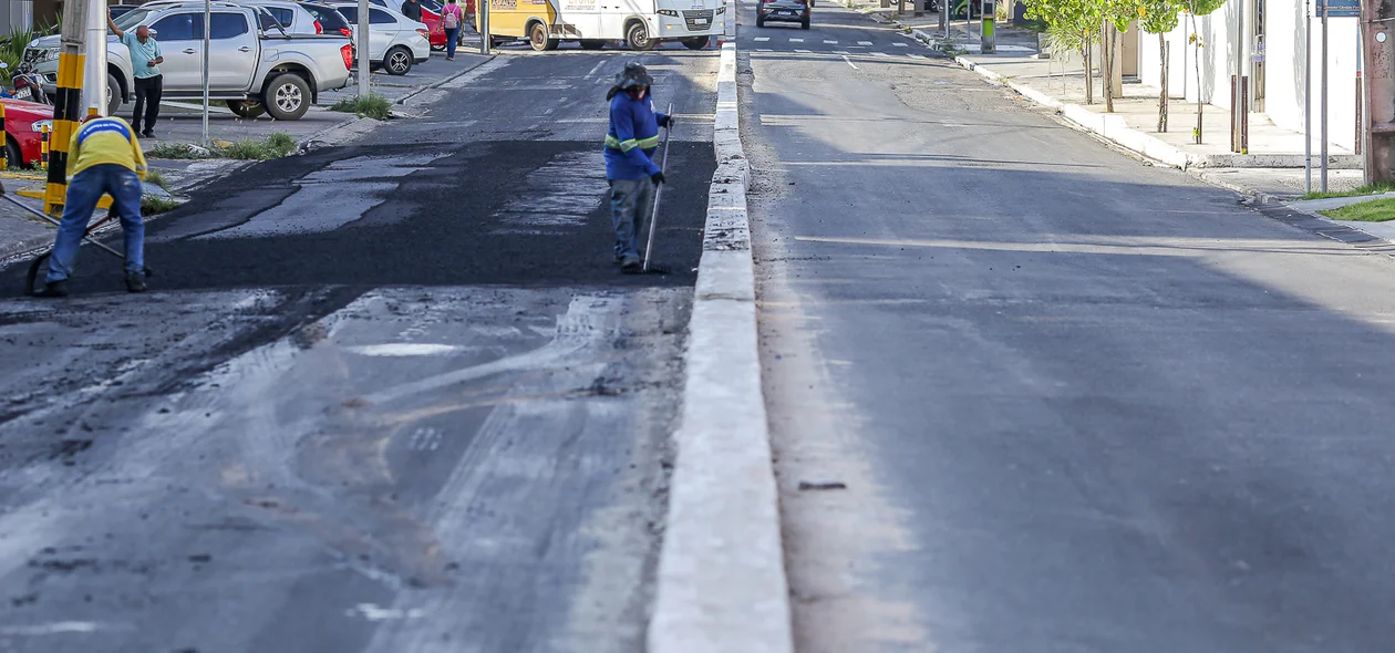 Canteiro na Avenida Homero Castelo Branco