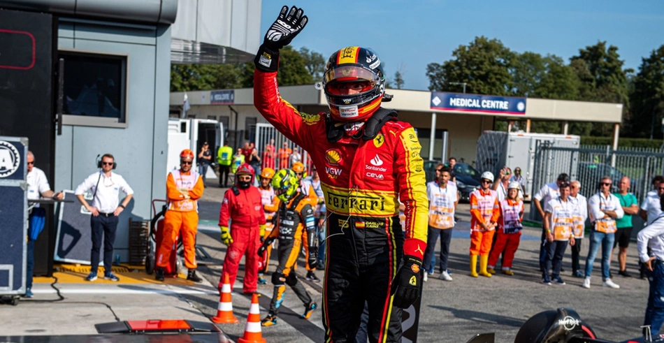 Carlos Sainz vai largar em primeiro no GP de Monza