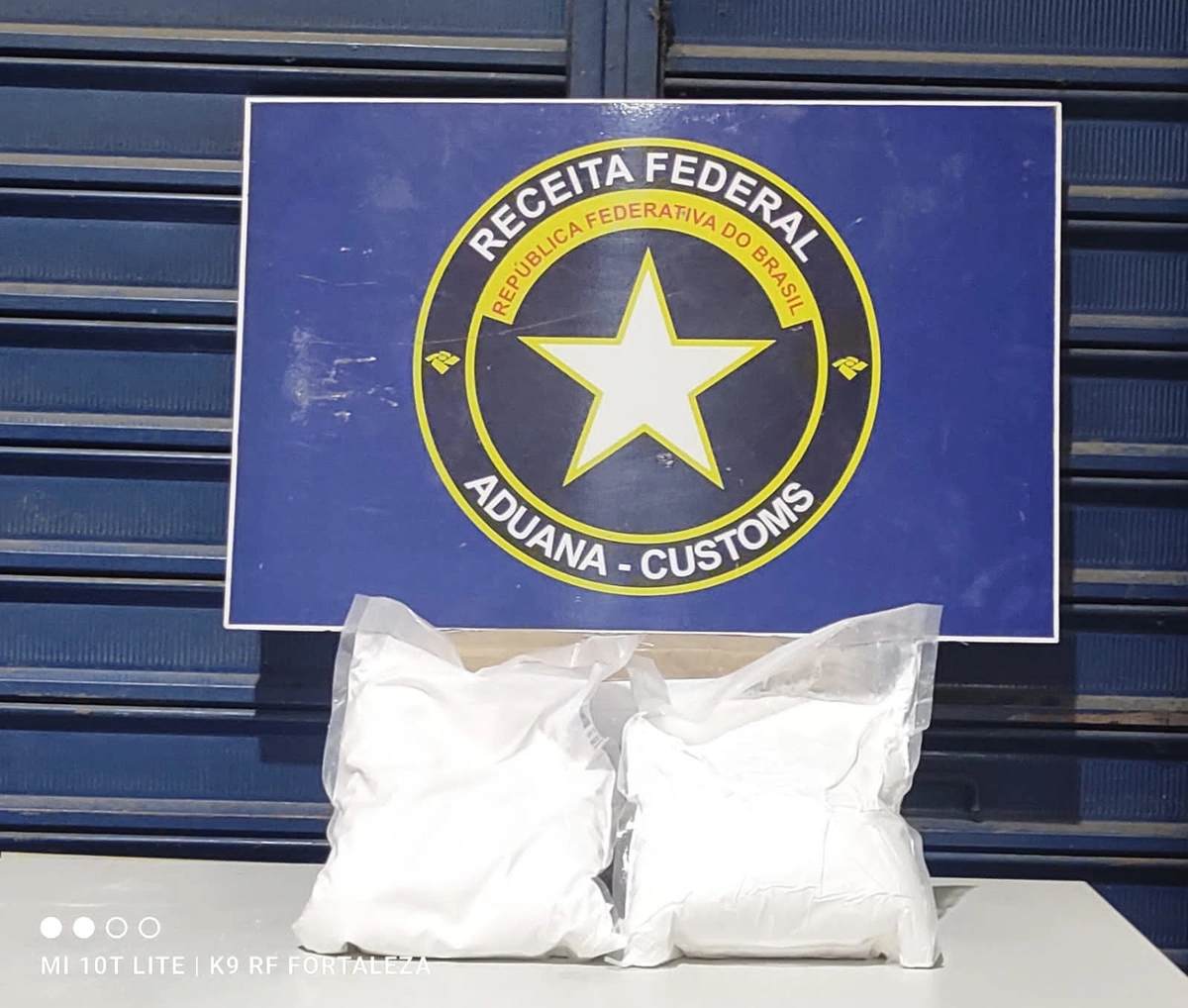 Cocaína apreendida pela Receita Federal em Teresina