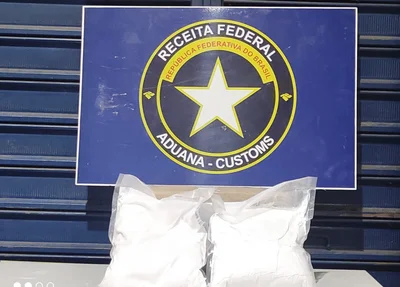 Cocaína apreendida pela Receita Federal em Teresina