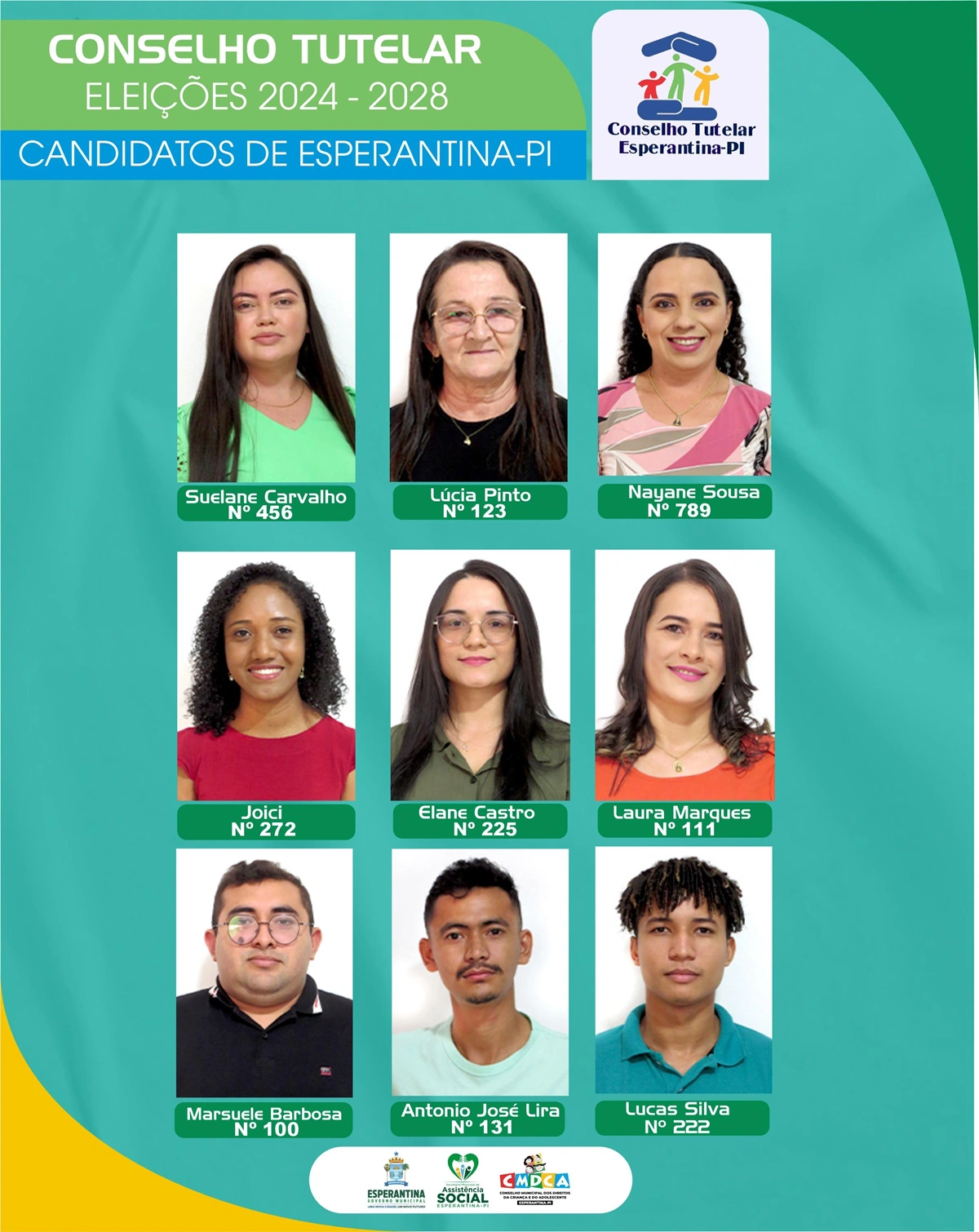 Conheça os candidatos que disputam as vagas para o Conselho Tutelar em Esperantina