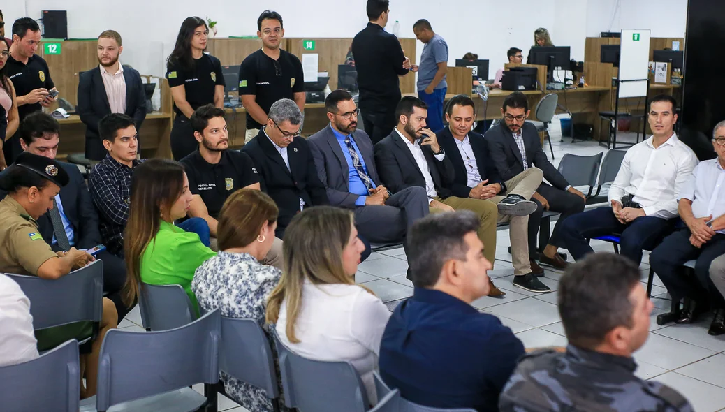 Delegados presentes na solenidade