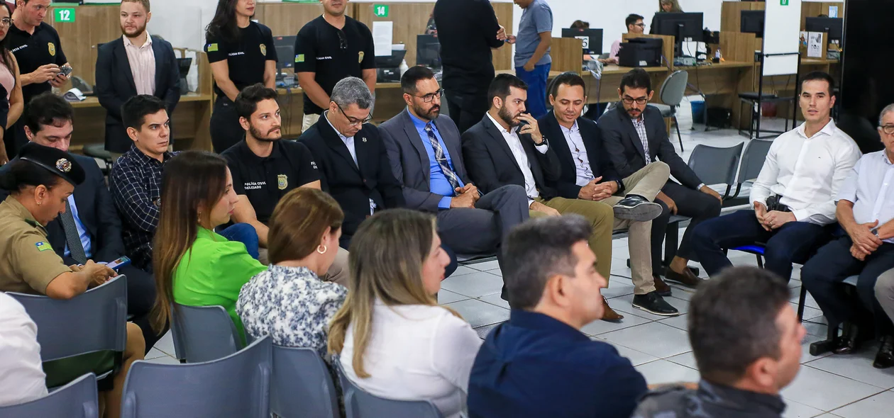 Delegados presentes na solenidade