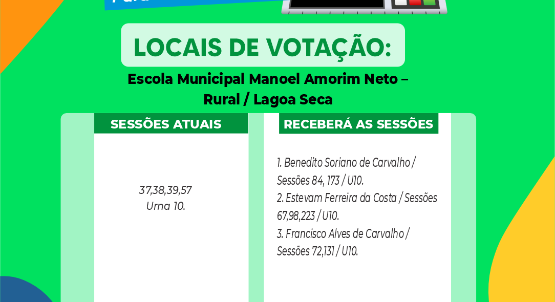 Escola Municipal Manoel Amorim Neto- Rural/ Lagoa Seca