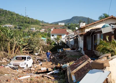 Estragos causados no Rio Grande do Sul