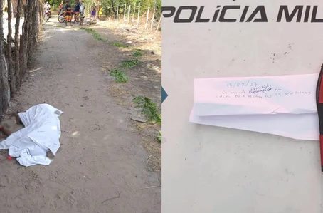 Faca utilizada para matar homem foi apreendida pela PM em Boa Hora