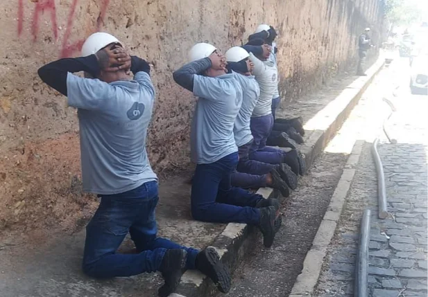 Grupo preso pela PM na região da Tabuleta