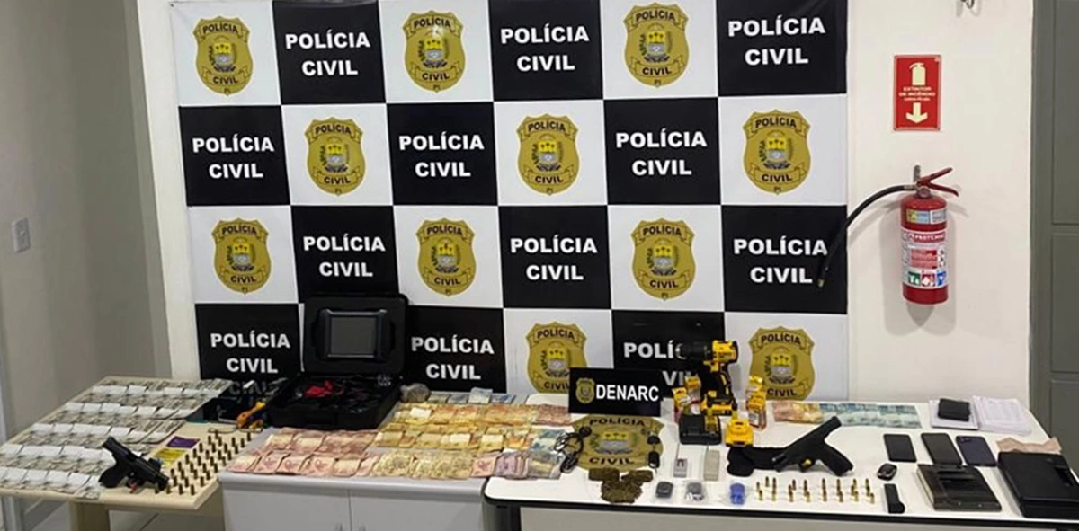 Ilícitos apreendidos em Teresina, Caxias e Igarapé Grande