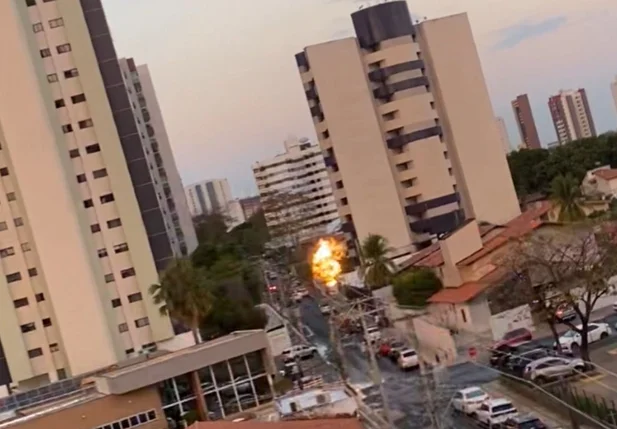 Início de explosão em rede elétrica perto do Vasto