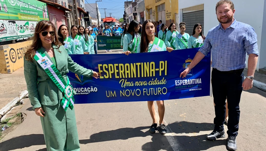 Ivanária Sampaio e o vice-prefeito, Dr. Sampaio Júnior