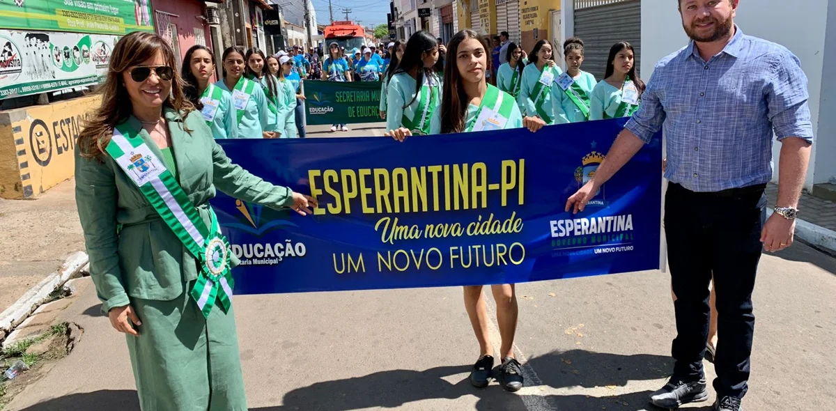Ivanária Sampaio e o vice-prefeito, Dr. Sampaio Júnior