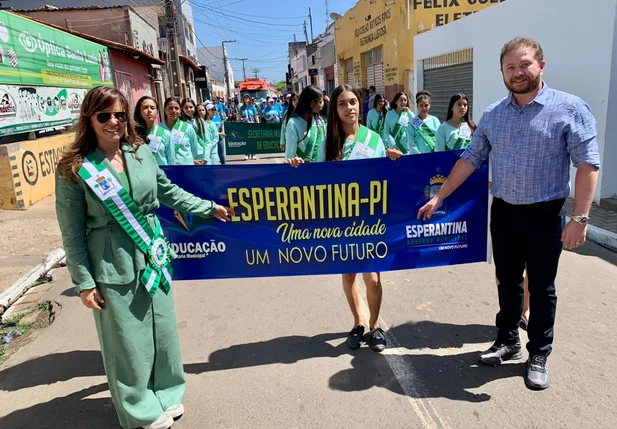 Ivanária Sampaio e o vice-prefeito, Dr. Sampaio Júnior