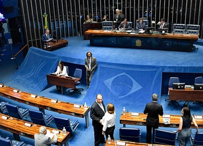 Visão geral do Plenário do Senado Federal